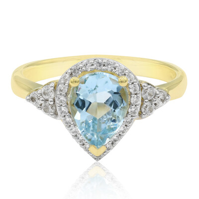 9K Medina Aquamarine Gold Ring