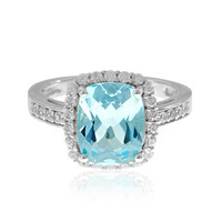 Sky Blue Topaz Silver Ring