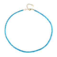 Neon Blue Apatite Silver Necklace