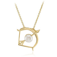 White Freshwater Pearl Silver Necklace