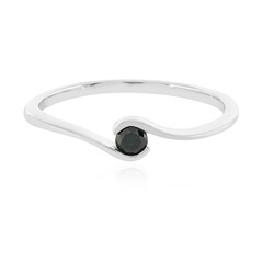 I3 Blue Diamond Silver Ring