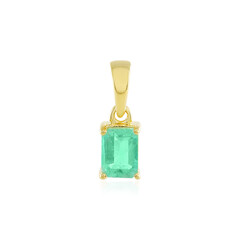 Russian Emerald Silver Pendant