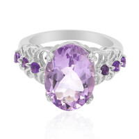 Bolivian Amethyst Silver Ring