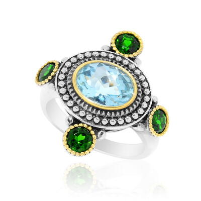 Sky Blue Topaz Silver Ring