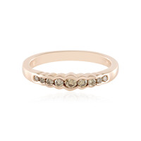 I2 Champagne Diamond Silver Ring