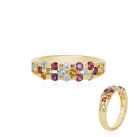 Rhodolite Silver Ring