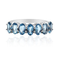 London Blue Topaz Silver Ring