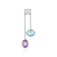 Sky Blue Topaz Silver Pendant