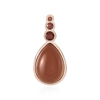 Chocolate Moonstone Silver Pendant (KM by Juwelo)