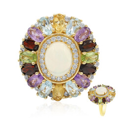 Welo Opal Silver Ring