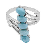 Larimar Silver Ring