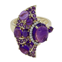9K Amethyst Gold Ring