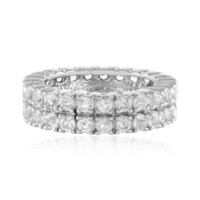White Topaz Silver Ring