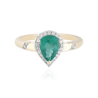 9K Zambian Emerald Gold Ring