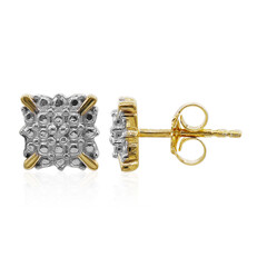 PK (I) Diamond Silver Earrings