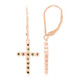Fancy Diamond Silver Earrings