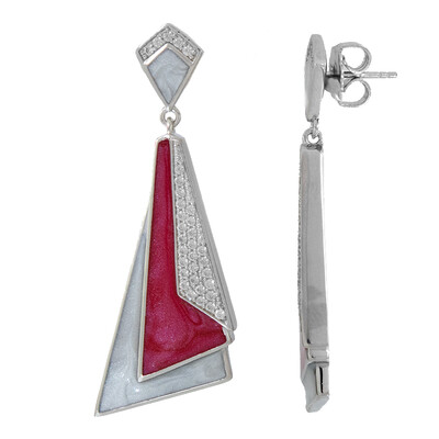 Zircon Silver Earrings (Memories by Vincent)