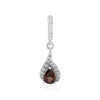 Pink Zircon Silver Pendant