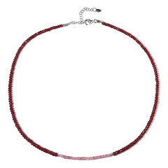 Madagascar Ruby Silver Necklace