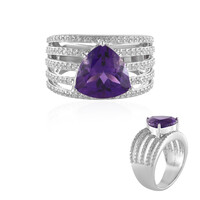 Siberian Amethyst Silver Ring