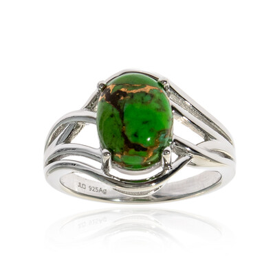 Kingman Green Mojave Turquoise Silver Ring