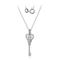 White Topaz Silver Necklace