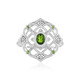 Russian Diopside Silver Ring
