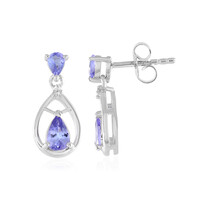 Tanzanite Silver Earrings