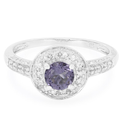 Blueberry Quartz Silver Ring