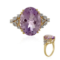 Rose de France Amethyst Silver Ring