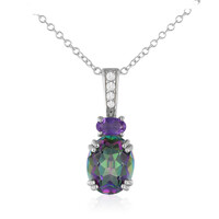 Mystic Quartz Silver Necklace