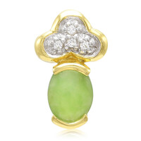 Imperial Chrysoprase Silver Pendant