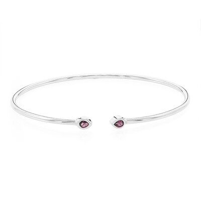 Rajasthan Rhodolite Silver Bangle