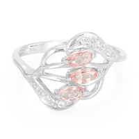 Padparadscha Sapphire Silver Ring