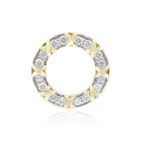 9K SI1 (G) Diamond Gold Pendant