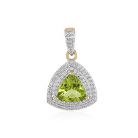 18K Peridot Gold Pendant