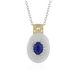 White Agate Silver Necklace (Gems en Vogue)