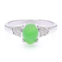 Imperial Chrysoprase Silver Ring