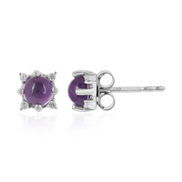 Amethyst Silver Earrings