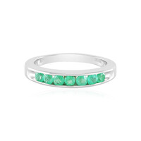 Russian Emerald Silver Ring