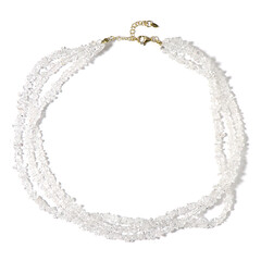 White Quartz Silver Necklace