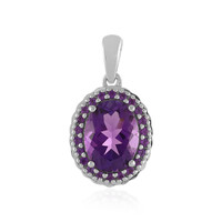 Amethyst Silver Pendant
