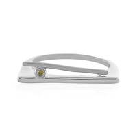 I3 Yellow Diamond Silver Ring