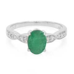 Bahia Emerald Silver Ring