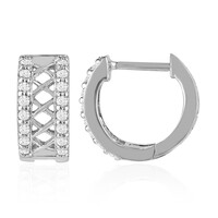 White Topaz Silver Earrings