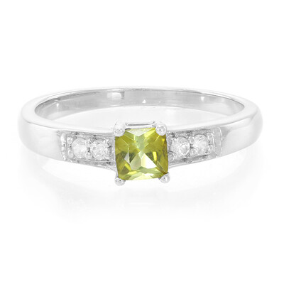 Fancy Tourmaline Silver Ring