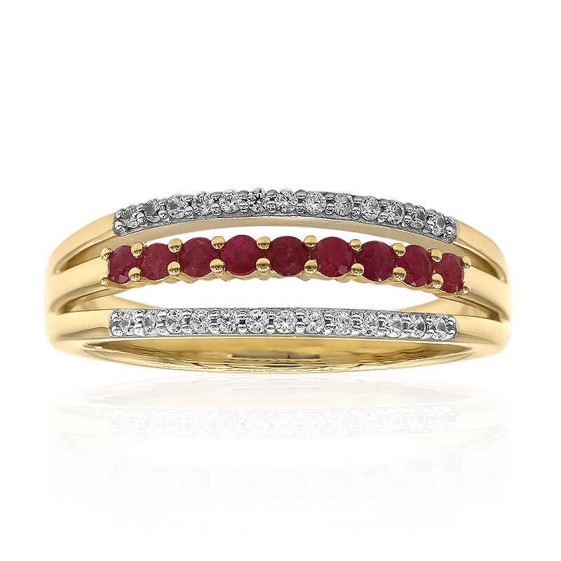 Red beryl ring top