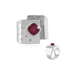 Madagascar Ruby Silver Ring (de Melo)