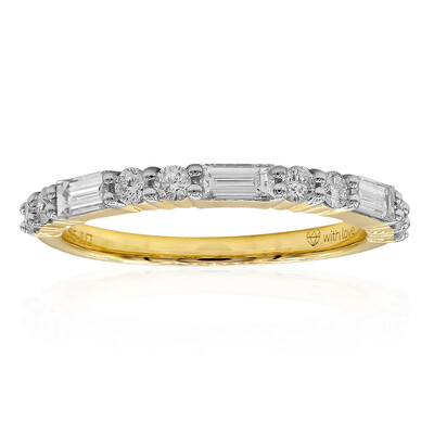 14K IF (D) Diamond Gold Ring (Annette)