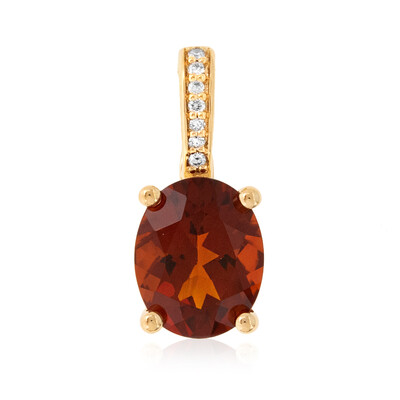 18K Madeira Citrine Gold Pendant